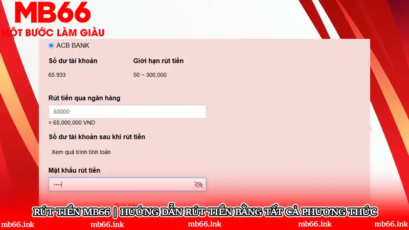 Rút tiền MB66